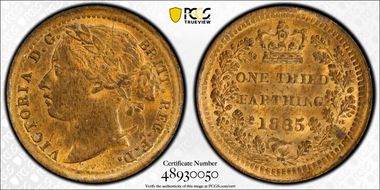 1885 1/3 Far S-3960 MS64RB