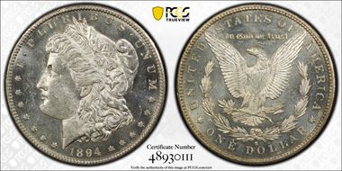 1894-S $1 MS62