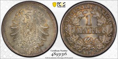 1875-D Mark J-9 MS66+