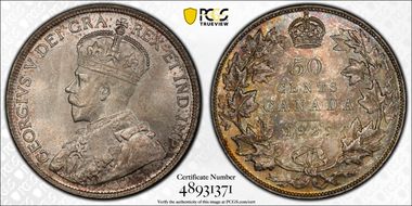 1929 50C MS66+