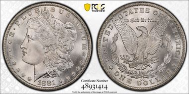 1881-CC $1 MS67+