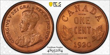 1920 1C Small Cent SP64RD