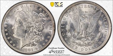1881-O $1 N1