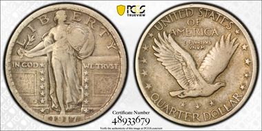 1917-S 25C Type 2 F15