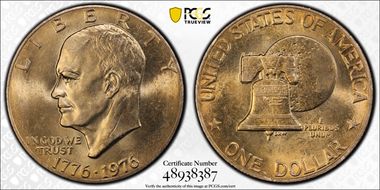 1976 $1 Type 2 MS63