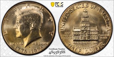 1976-D 50C Clad MS66