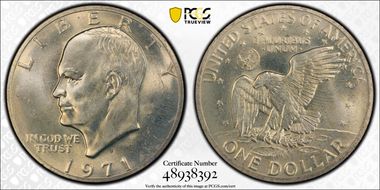 1971-S $1 Silver MS65