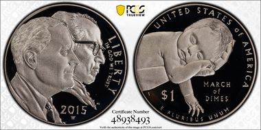 2015-W $1 March of Dimes PR70DCAM