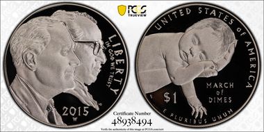 2015-W $1 March of Dimes PR69DCAM
