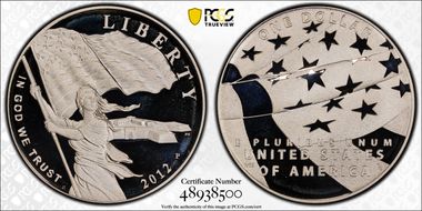 2012-P $1 Star-Spangled Banner PR69DCAM