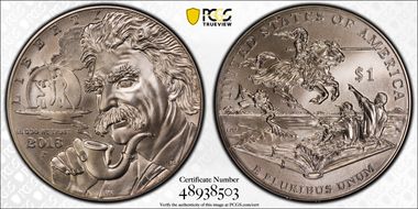 2016-P $1 Mark Twain MS69