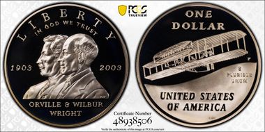 2003-P $1 First Flight PR69DCAM