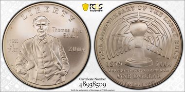 2004-P $1 Edison MS69