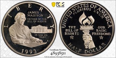 1993-S 50C Madison PR69DCAM