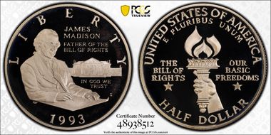 1993-S 50C Madison PR69DCAM