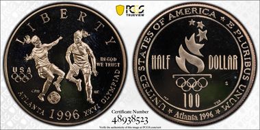 1996-S 50C Soccer PR68DCAM