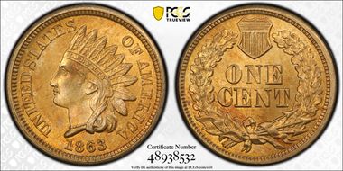 1863 1C MS64