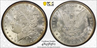 1880-CC $1 8/High 7 MS63