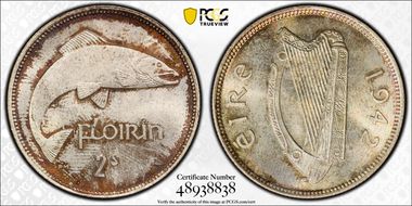 1942 Florin MS66