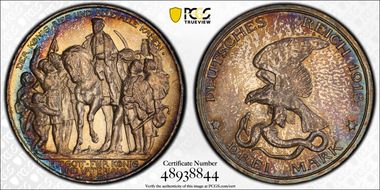 1913 3 Mk 100 Years J-110 MS63