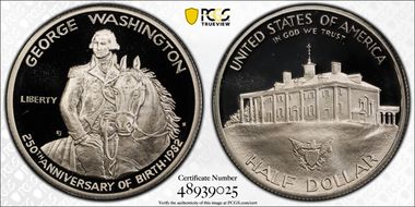 1982-S 50C Washington PR69DCAM