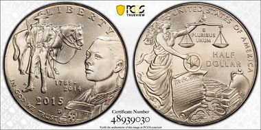 2015-D 50C U.S. Marshals Service MS69