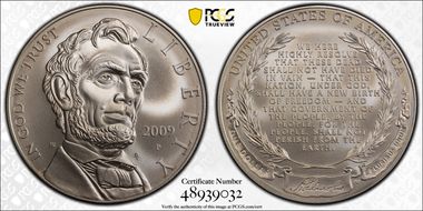 2009-P $1 Abraham Lincoln MS70