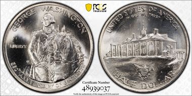 1982-D 50C Washington MS66