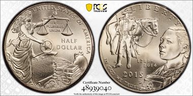 2015-D 50C U.S. Marshals Service MS70