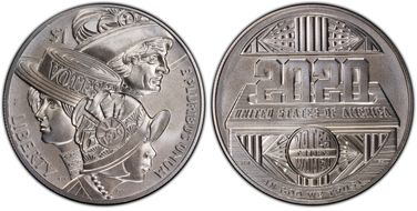 2020-P $1 Women’s Suffrage Centennial MS69