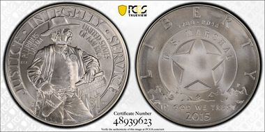 2015-P $1 U.S. Marshals Service MS70