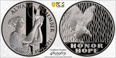2011-P Medal 9-11 National Medal Silver PR70DCAM