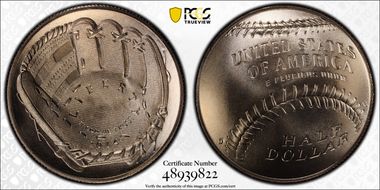 2014-D 50C Baseball Hall of Fame MS69