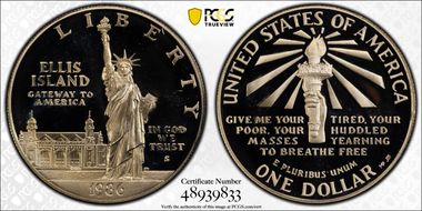1986-S $1 Statue Of Liberty PR69DCAM