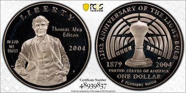 2004-P $1 Edison PR69DCAM