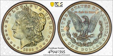 1885 $1 MS64