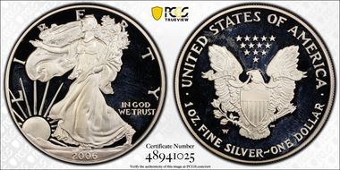 2006-W $1 Silver Eagle PR66DCAM