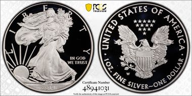 2014-W $1 Silver Eagle PR69DCAM