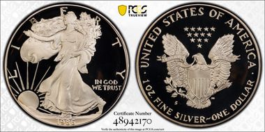 1986-S $1 Silver Eagle PR69DCAM