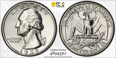 1959 25C PR65