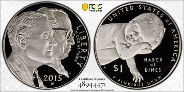 2015-W $1 March of Dimes First Strike PR69DCAM