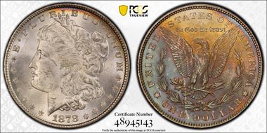 1878 7TF $1 Reverse of 1879 MS63