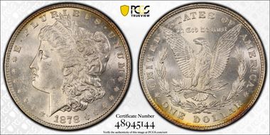 1878 8TF $1 VAM 14.1, Alligator Eye MS62