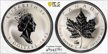 1998 $5 ML Titanic Privy SP69