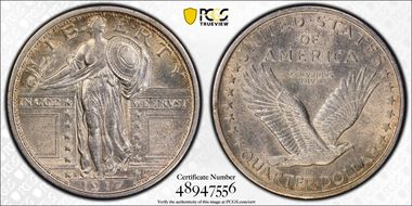 1917-D 25C Type 1 N1