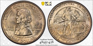 1925 50C Fort Vancouver MS63