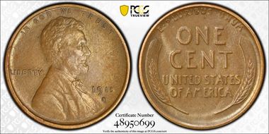 1915-S 1C AU58BN