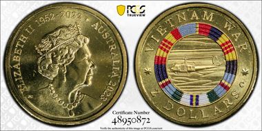 2023-C $2 Vietnam War Colorized MS69