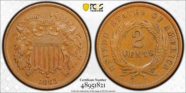 1865 2C Plain 5 AU55BN