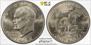 1972-D $1 MS65